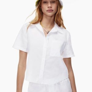 Aritzia Sunday Best Eliza short sleeve button up
